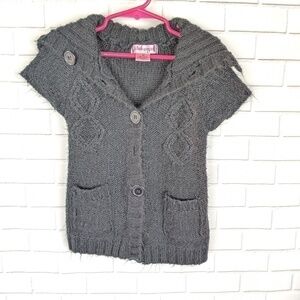 Pink Angel‎ Black Acrylic Furry Sweater girls kids 4T